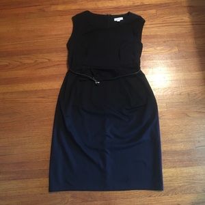 Liz Lange Maternity Black Belted Dress