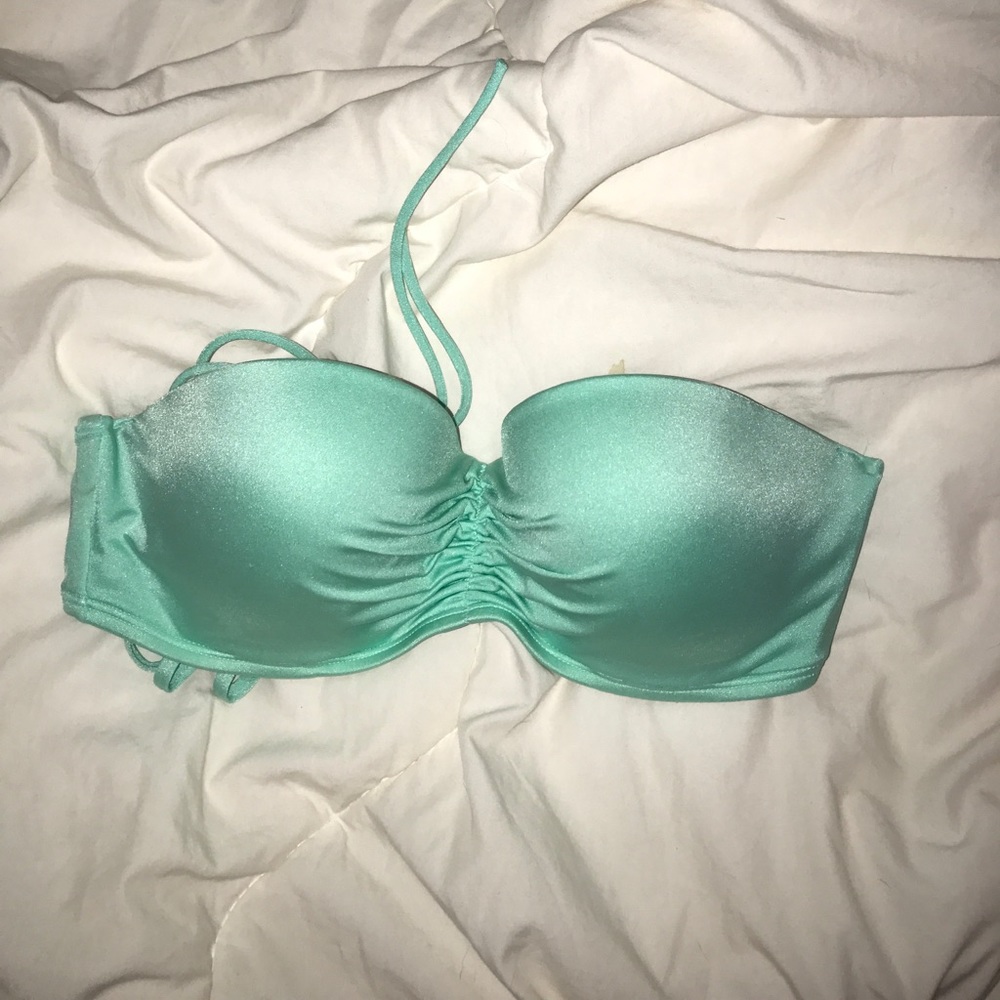 VS swim lace up bandeau strapless