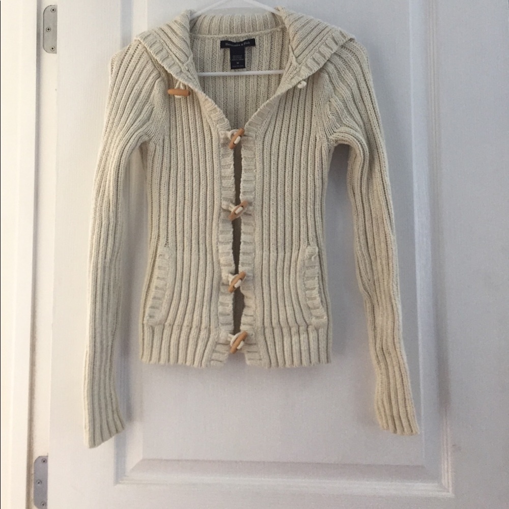 Abercrombie and Fitch White Sweater