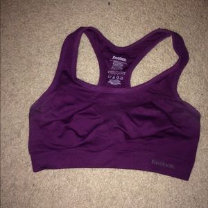 Purple sports bra