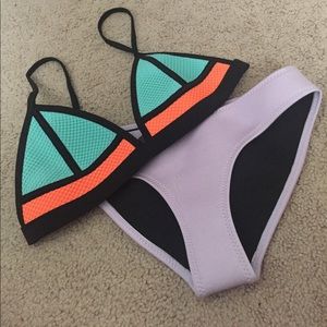 Neoprene (triangl) bikini: Bambi- sugar plum
