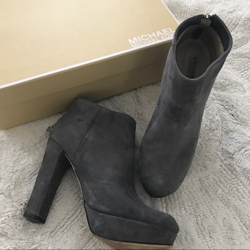 Michael kors suede booties