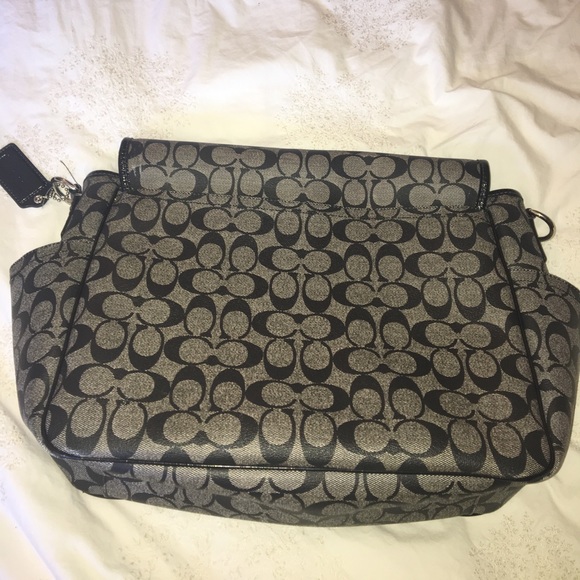 Coach Signature PVC Coated Canvas Messenger Bag - Picture 4 of 4