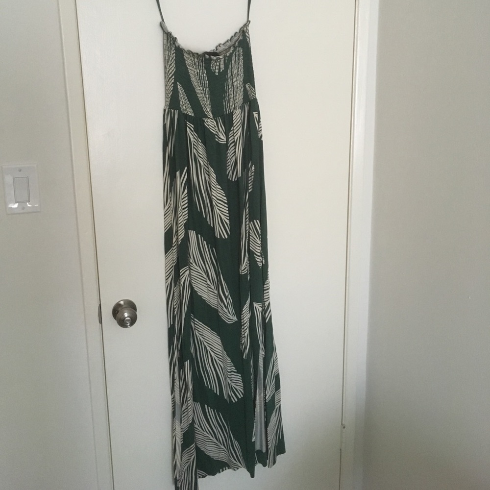 Bcbg Strapless green maxi dress size xs/s.