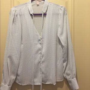 NWOT Cute Black&White Polka Dot Blouse