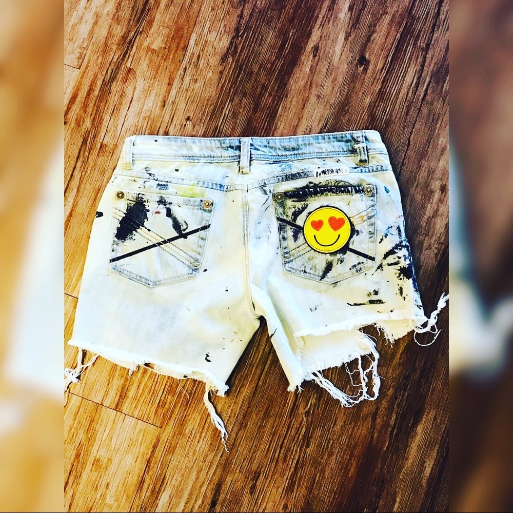 Super Cute Upcycled Denim Shorts