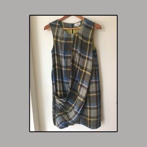 Tartan plaid mini dress