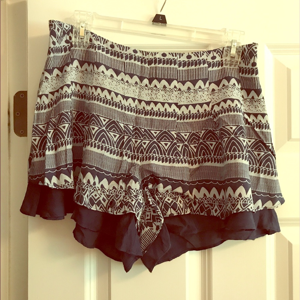 Free People patterned shorts