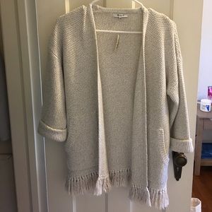 Madewell fringe cardigan