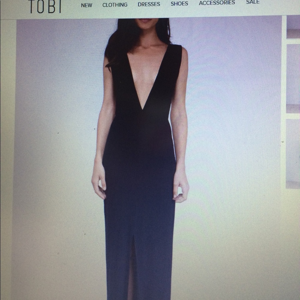 IN THE DEEP END BLACK MAXI DRESS {TOBI}