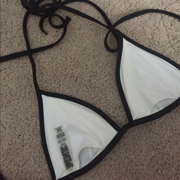 VS pink swim top- deep blue and neon yellow - Picture 2 of 2