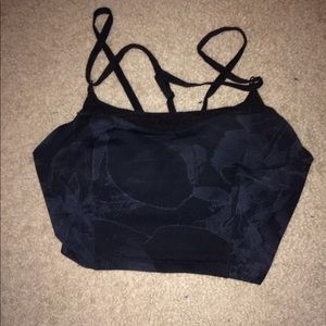 Navy blue crop top