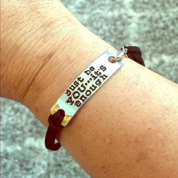 Jewelry - Stainless Steel & Suede BE YOU Bracelet