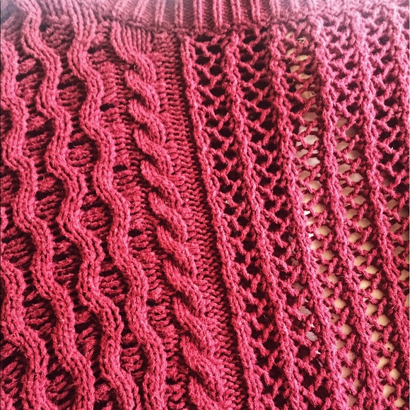 Bethany Mota maroon open back sweater - Picture 4 of 4