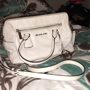 White Michael Kors large crossbody