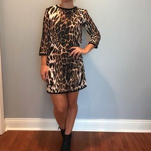 Animal print shift dress!