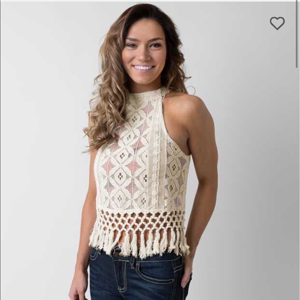 Women's Coco &a Jameson fringe tank top