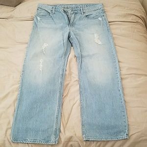 American Eagle Distressed Jeans Low and Loose