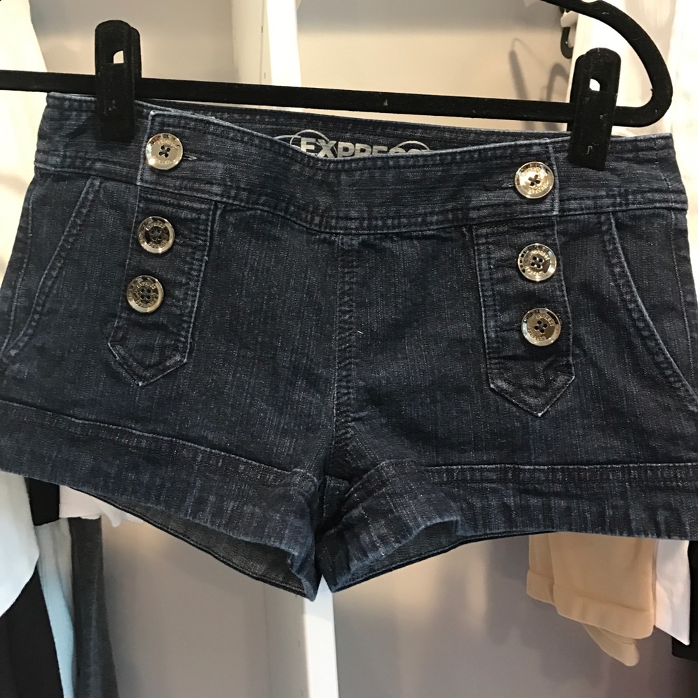Express denim shorts