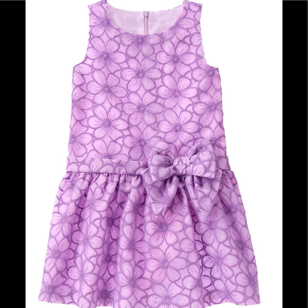 Gymboree French Lilac Embroidered Dress. Size 7.