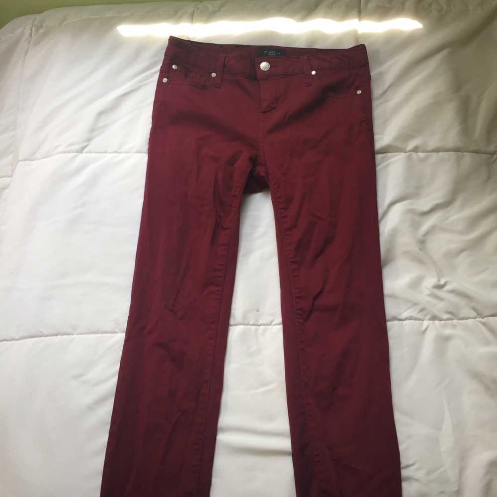 Red Skinny Pants