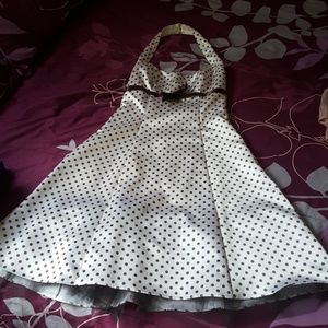 Halter polka dotted dress