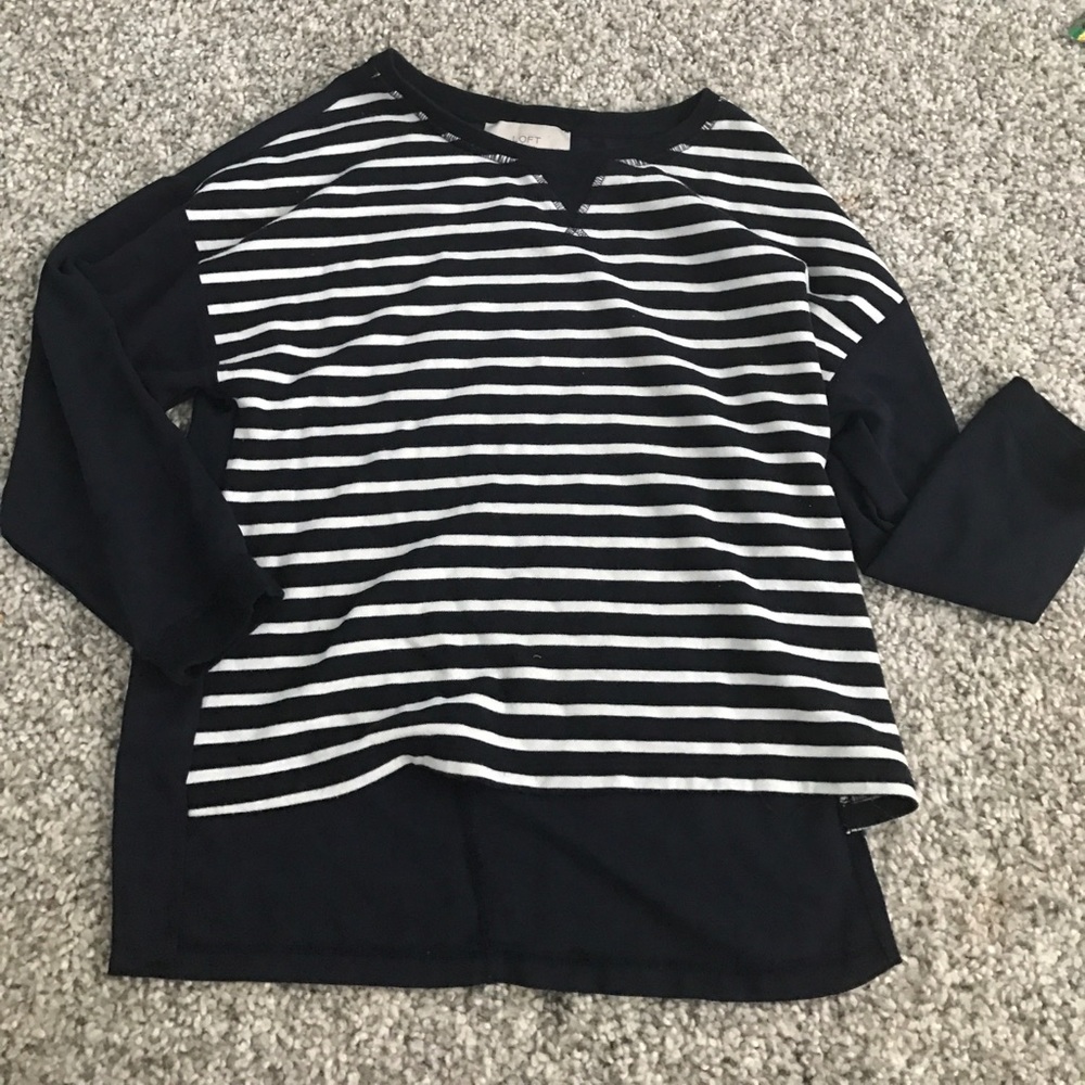 Blue and white loft shirt