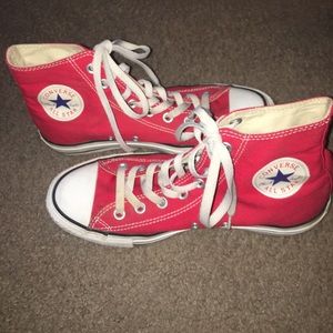 Red High top converse