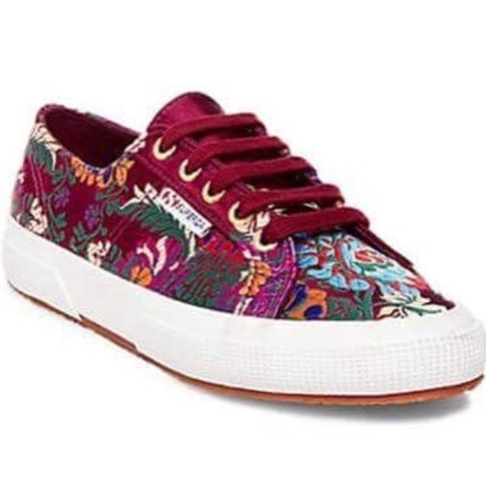 🍃💕NIB Superga Festival Satin Embroidered Sneaker - Picture 2 of 8