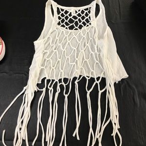 White crop top