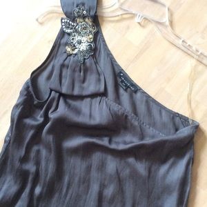 Forever 21 One Shoulder Appliqué Top