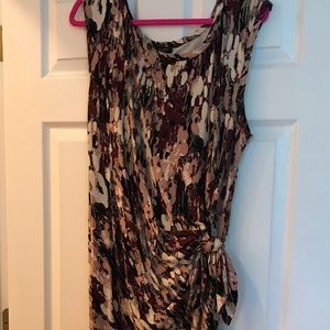 Ann Taylor Stretch Sheath Dress w Side Tie - XL