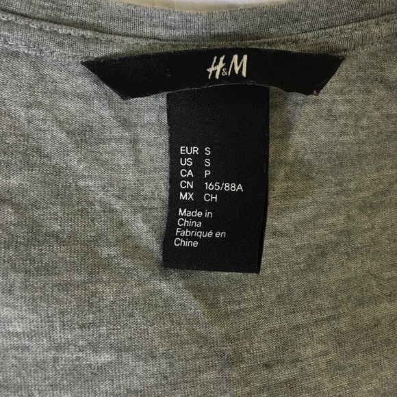 H&M gray embellished tshirt - Picture 3 of 3