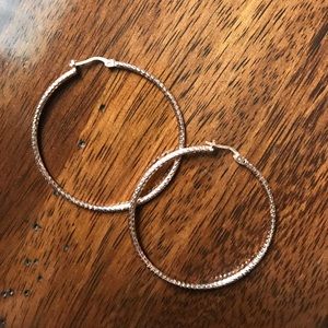 Faux rose gold earrings