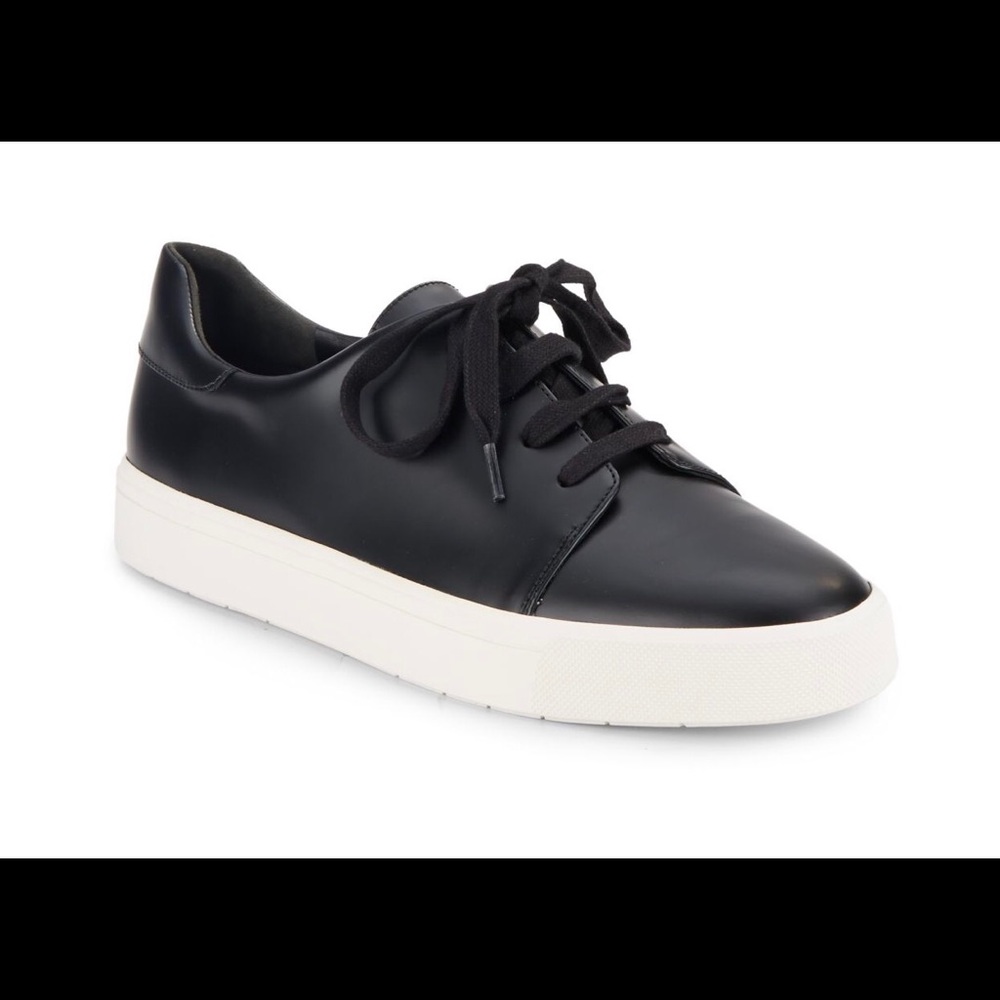 Vince bale leather lace up sneakers