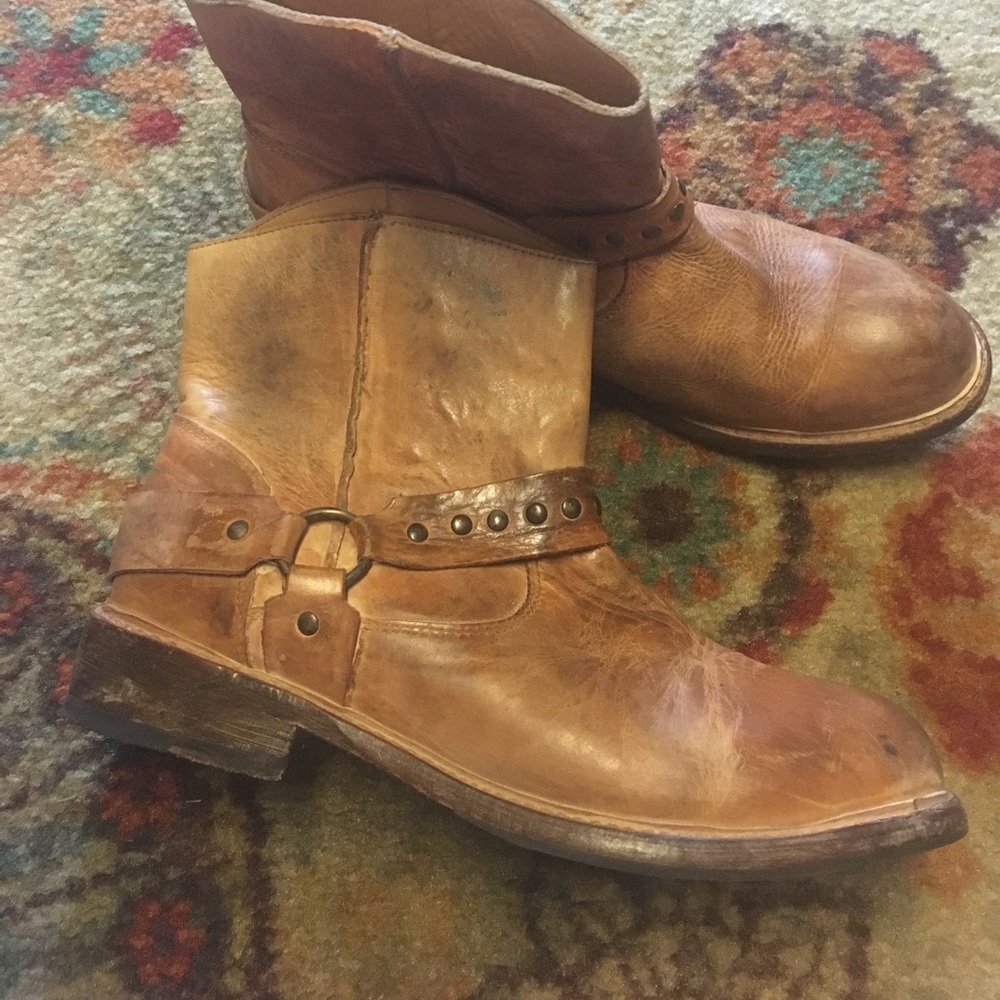 Bed Stu shirt boots sz 10