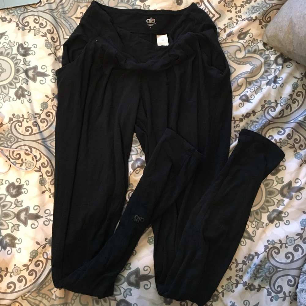 Black jogger sweat pants