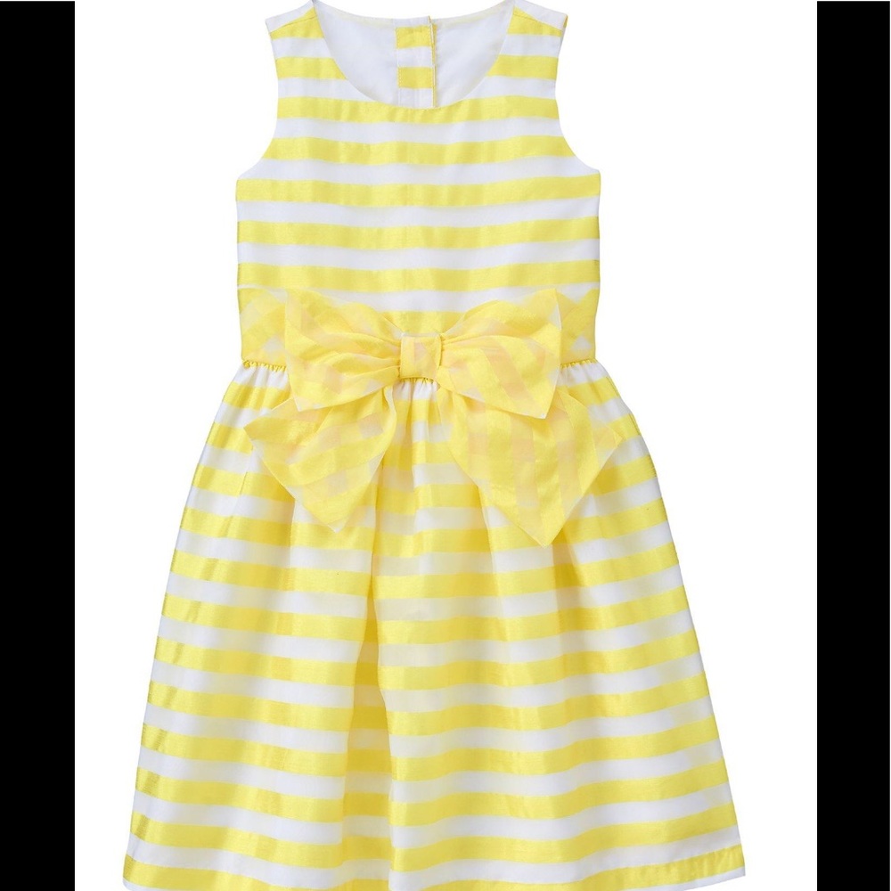 NWT Gymboree Lemon Striped Dress. Size 6.