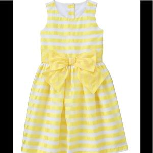 NWT Gymboree Lemon Striped Dress. Size 6.