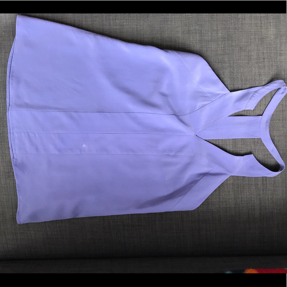 Annie Griffin Silk Tank XS PURPLE/ lilac