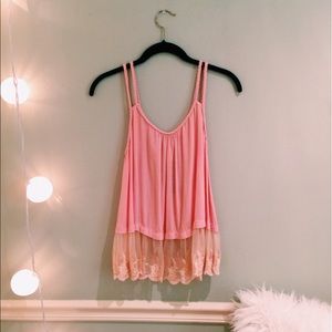 Pink tank top, size XS