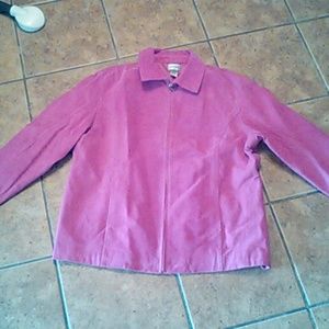 Pink leather Jacket, size 3. New!!