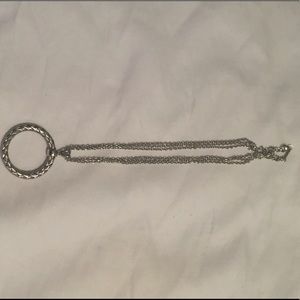 Roberto Coin Silver 3 strand circle necklace