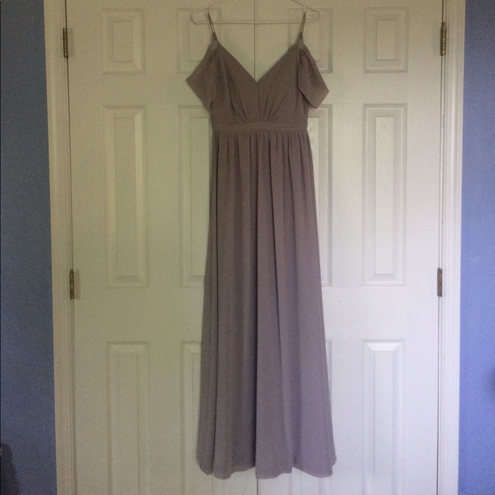 Long Light Grey Dress