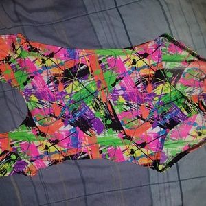 Scribble Cap Sleeve Bodysuit