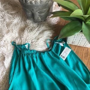 Host pick // Chain Detail Silk Halter Blouse