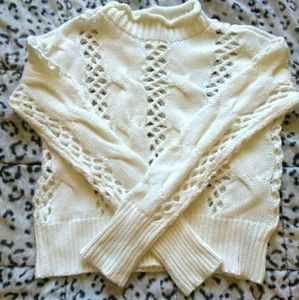 Loose Knit Ivory Sweater