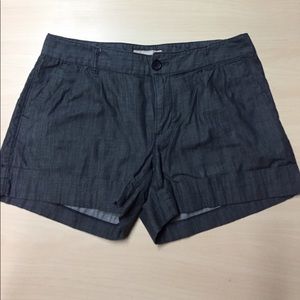 Banana Republic Dark Gray Textured Cuffed Shorts