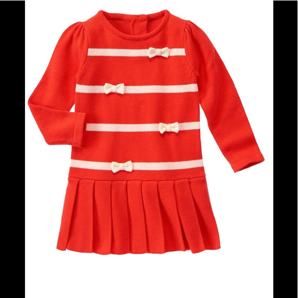 NWT Gymboree Girls' Pleated Sweater Dress. Size 5T