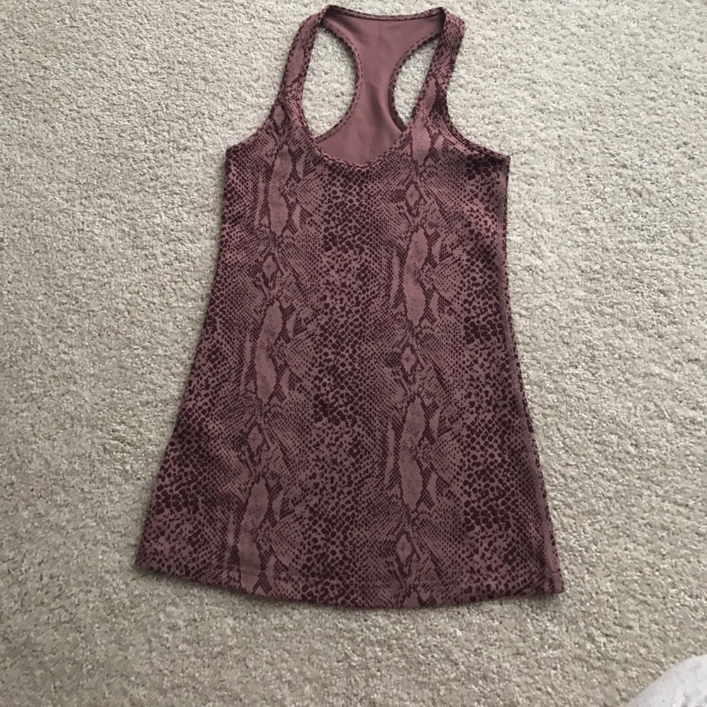 Lululemon Purple Snakeprint Top